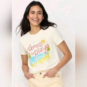 LC Lauren Conrad Vamos a la Playa Tee XS